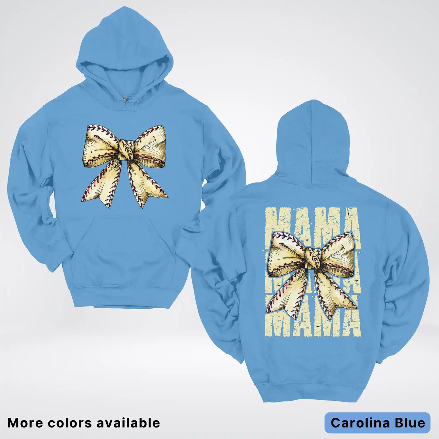 Softball Baseball Coquette Bow Hoodie