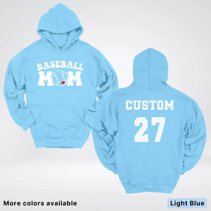 Custom Name & Number- Baseball Design 6 Hoodie