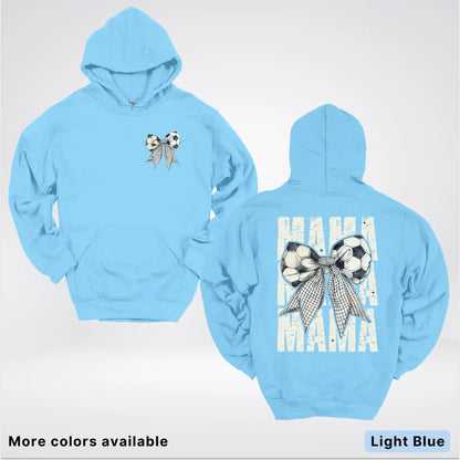 Soccer Mama Bow Coquette Graphic Hoodie