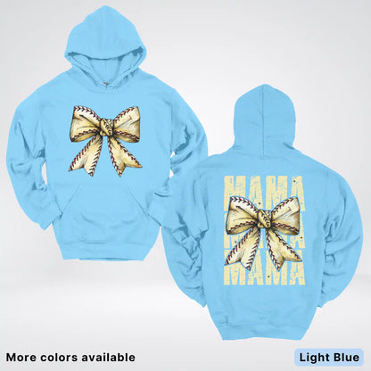 Softball Baseball Coquette Bow Hoodie