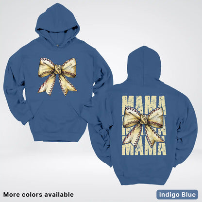 Softball Baseball Coquette Bow Hoodie