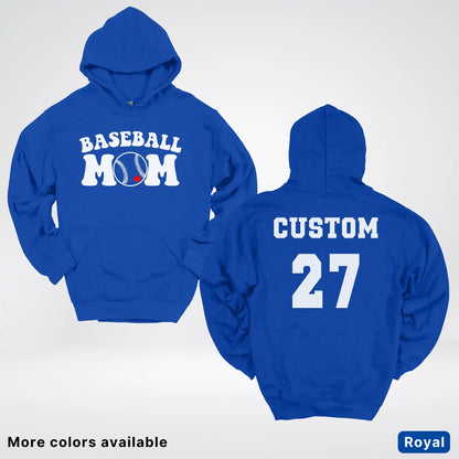 Custom Name & Number- Baseball Design 6 Hoodie