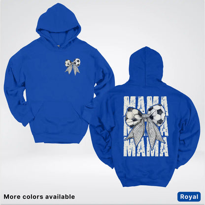 Soccer Mama Bow Coquette Graphic Hoodie