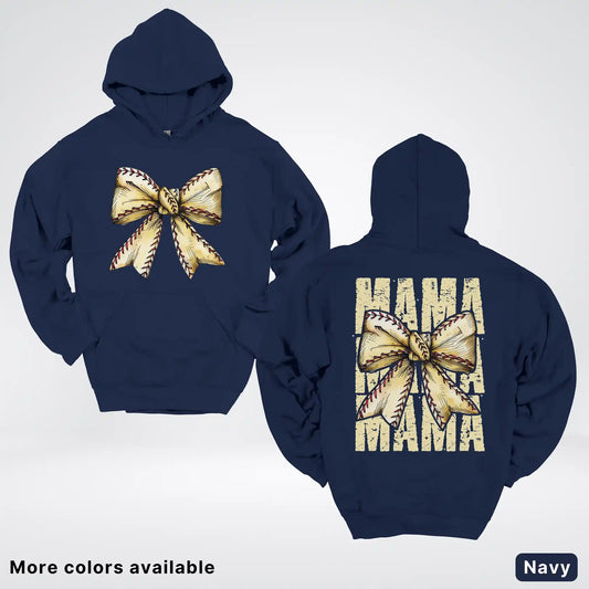 Softball Baseball Coquette Bow Hoodie
