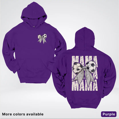Soccer Mama Bow Coquette Graphic Hoodie