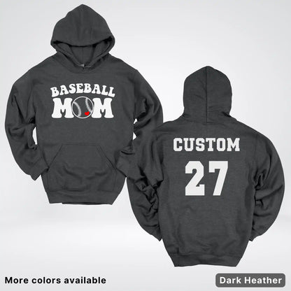 Custom Name & Number- Baseball Design 6 Hoodie