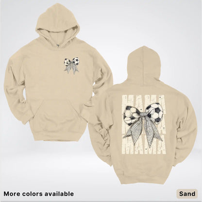 Soccer Mama Bow Coquette Graphic Hoodie