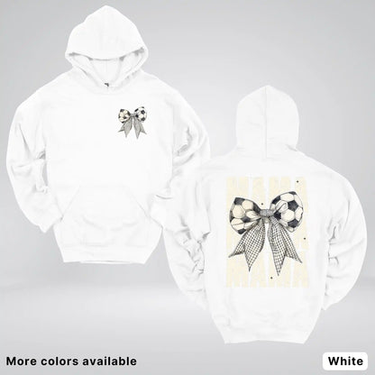 Soccer Mama Bow Coquette Graphic Hoodie