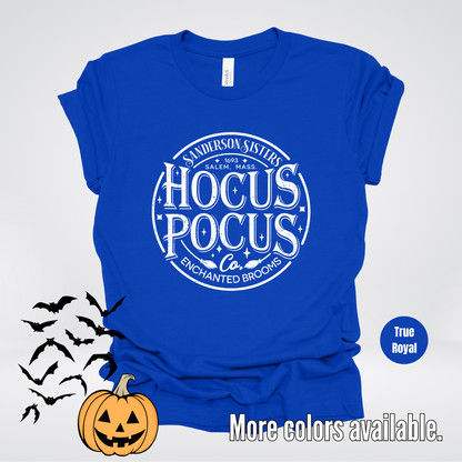 Hocus Pocus Sanderson Sisters Enchanted Brooms - White Design T-Shirt