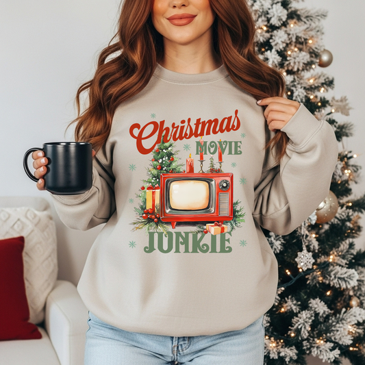 Vintage Christmas Movie Lover - Crewneck