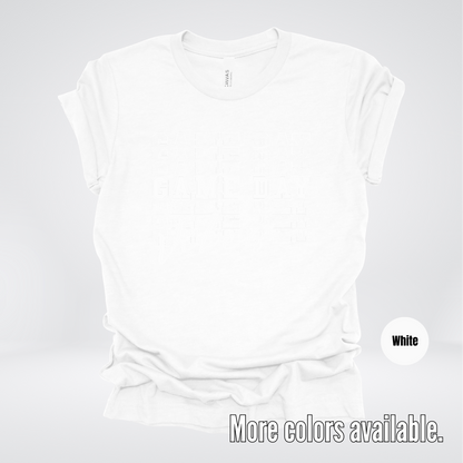 Game Day Vibes Stacked - White Design - T-Shirt