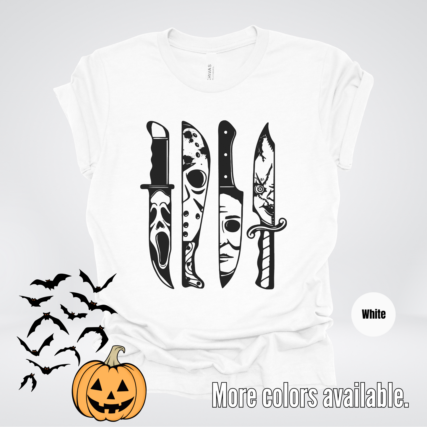 Halloween Horror Character Hack - Black Design T-Shirt