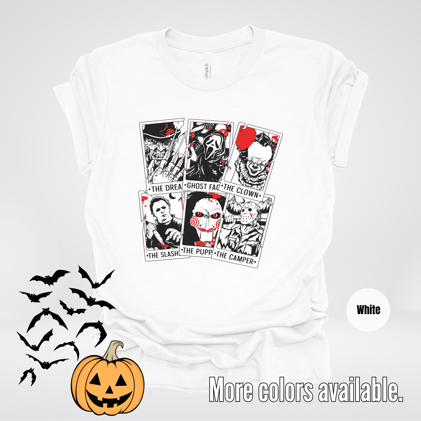 Halloween Horror Friends Tarot Cards T-Shirt