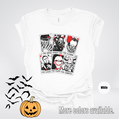 Halloween Horror Friends Tarot Cards T-Shirt