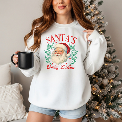Santa's Coming To Town - Crewneck Sweatshirt