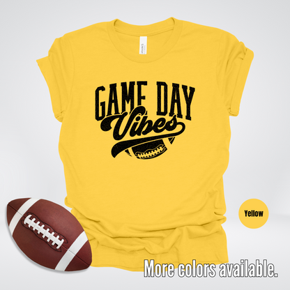 Game Day Vibes Black Design T-Shirt