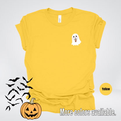 Cute Ghost w Coffee Latte T-Shirt