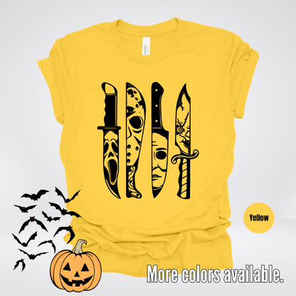 Halloween Horror Character Hack - Black Design T-Shirt