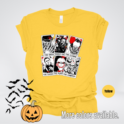 Halloween Horror Friends Tarot Cards T-Shirt