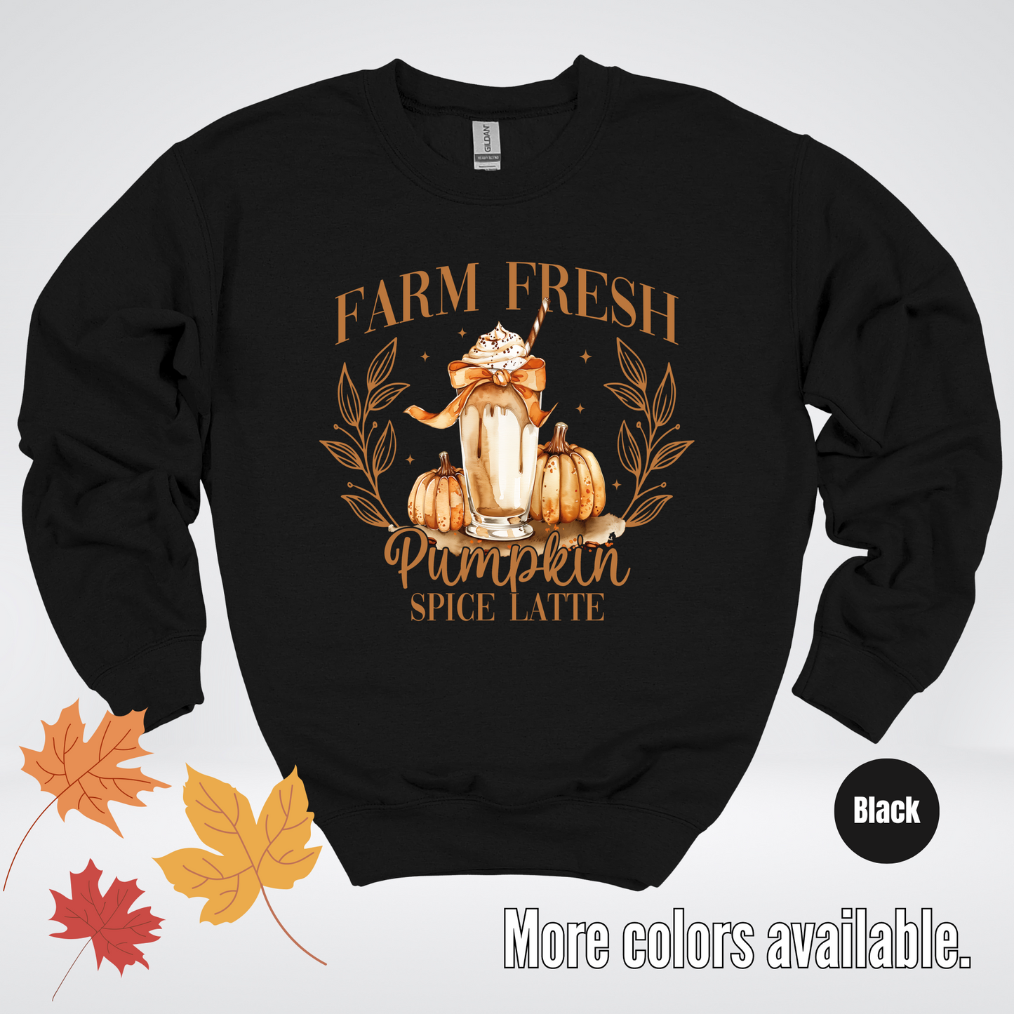 Farm Fresh Pumpkin Spice Latte Crewneck Sweatshirt