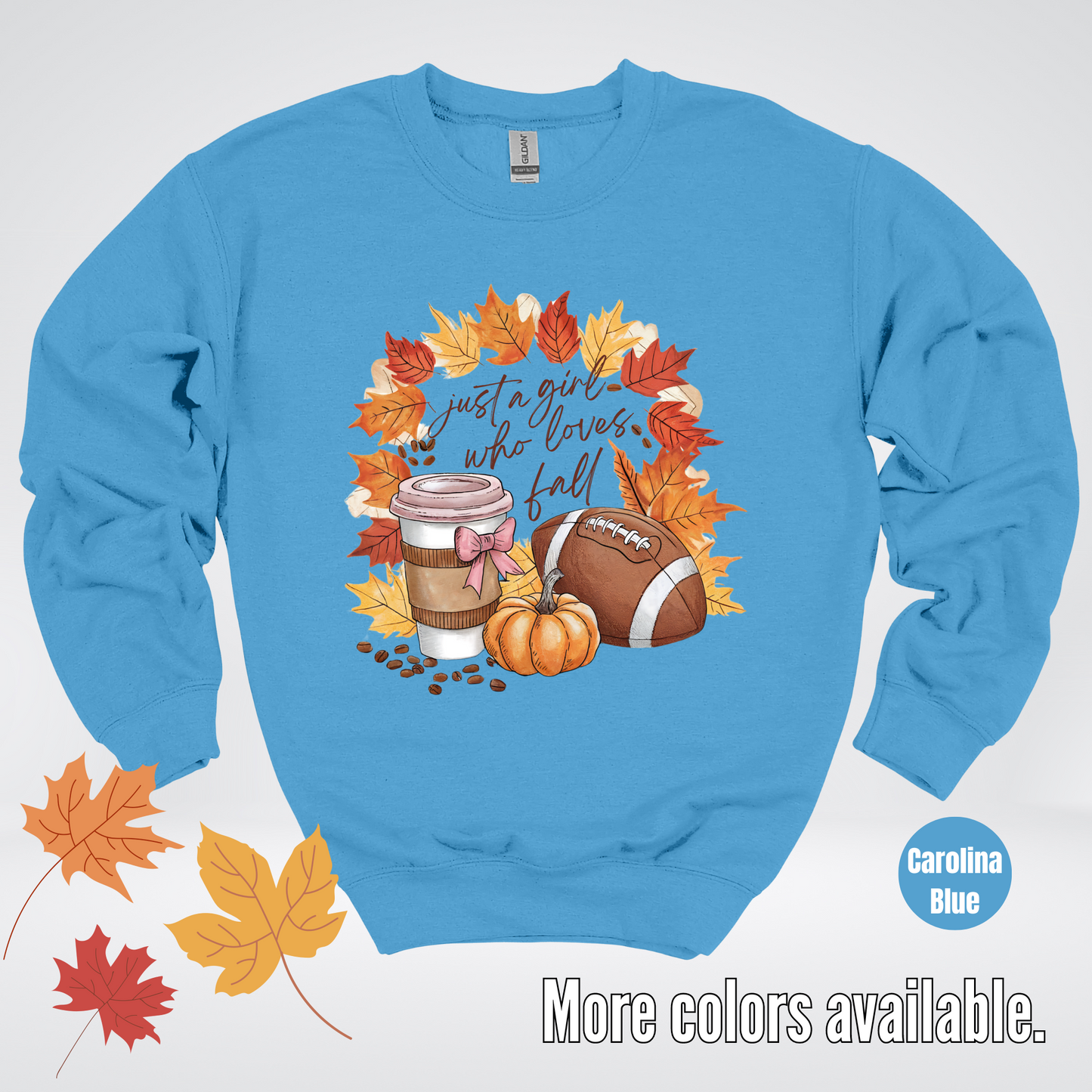 Just A Girl Who Loves Fall Crewneck Sweatshirt