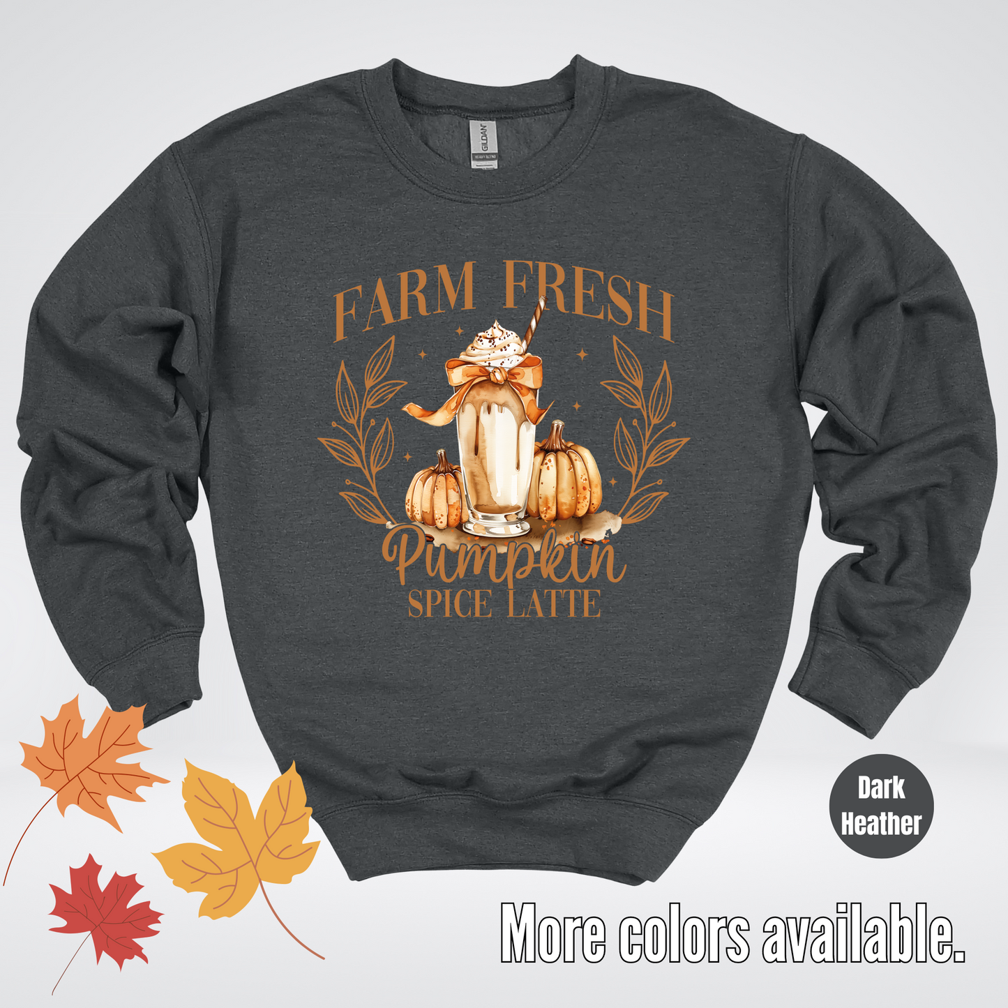 Farm Fresh Pumpkin Spice Latte Crewneck Sweatshirt