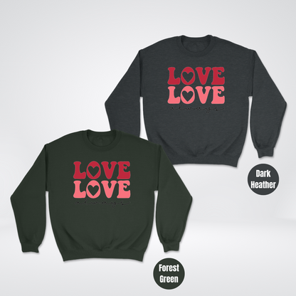 Retro Love Always Unisex Crewneck Sweatshirt