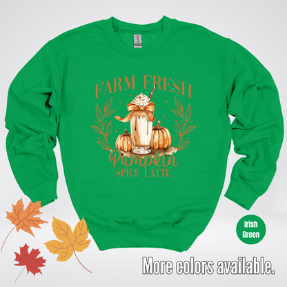 Farm Fresh Pumpkin Spice Latte Crewneck Sweatshirt