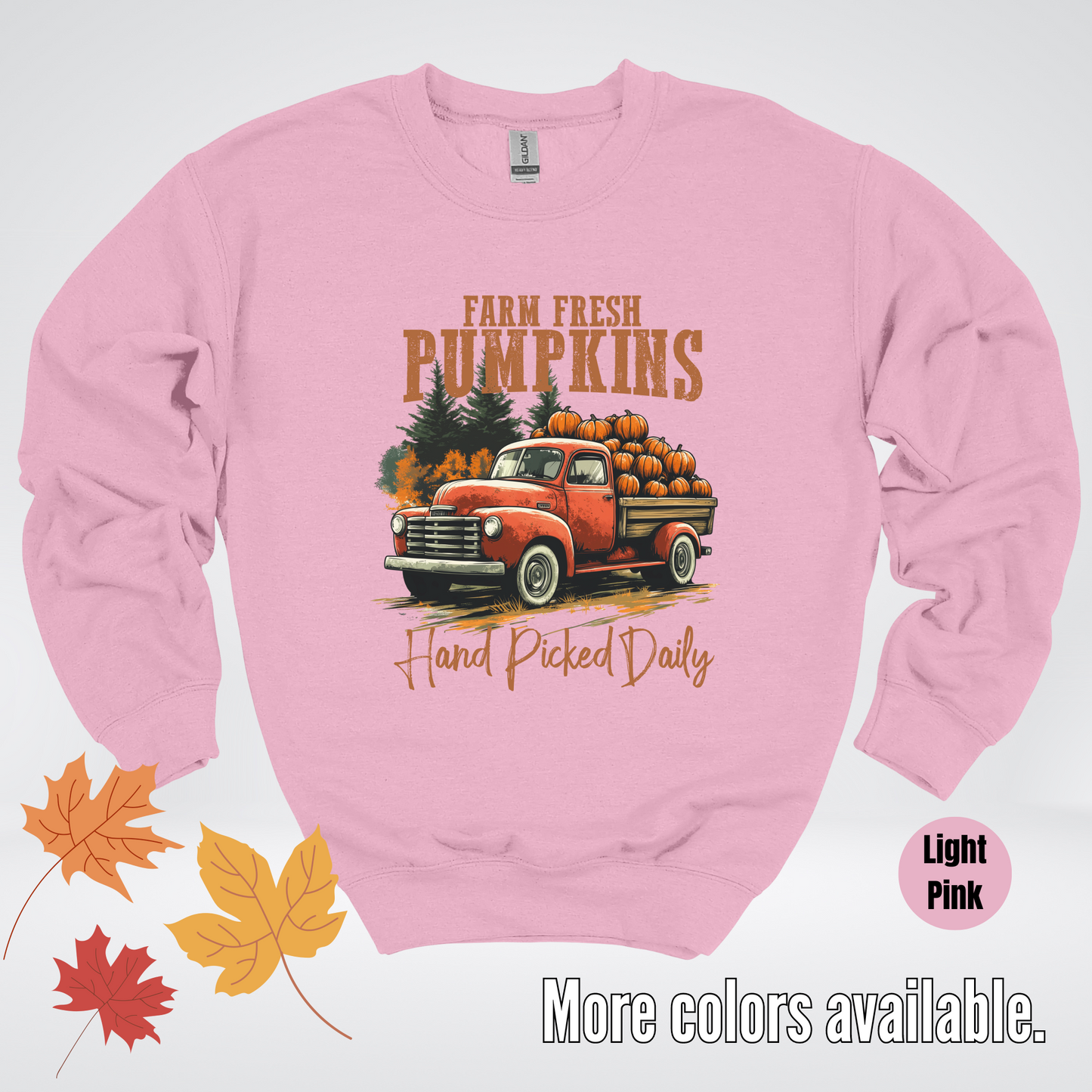 Farm Fresh Pumpkins Hand Picked Daily Crewneck Sweatshirt