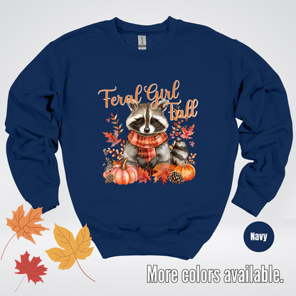 Feral Girl Fall Crewneck Sweatshirt