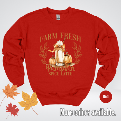 Farm Fresh Pumpkin Spice Latte Crewneck Sweatshirt