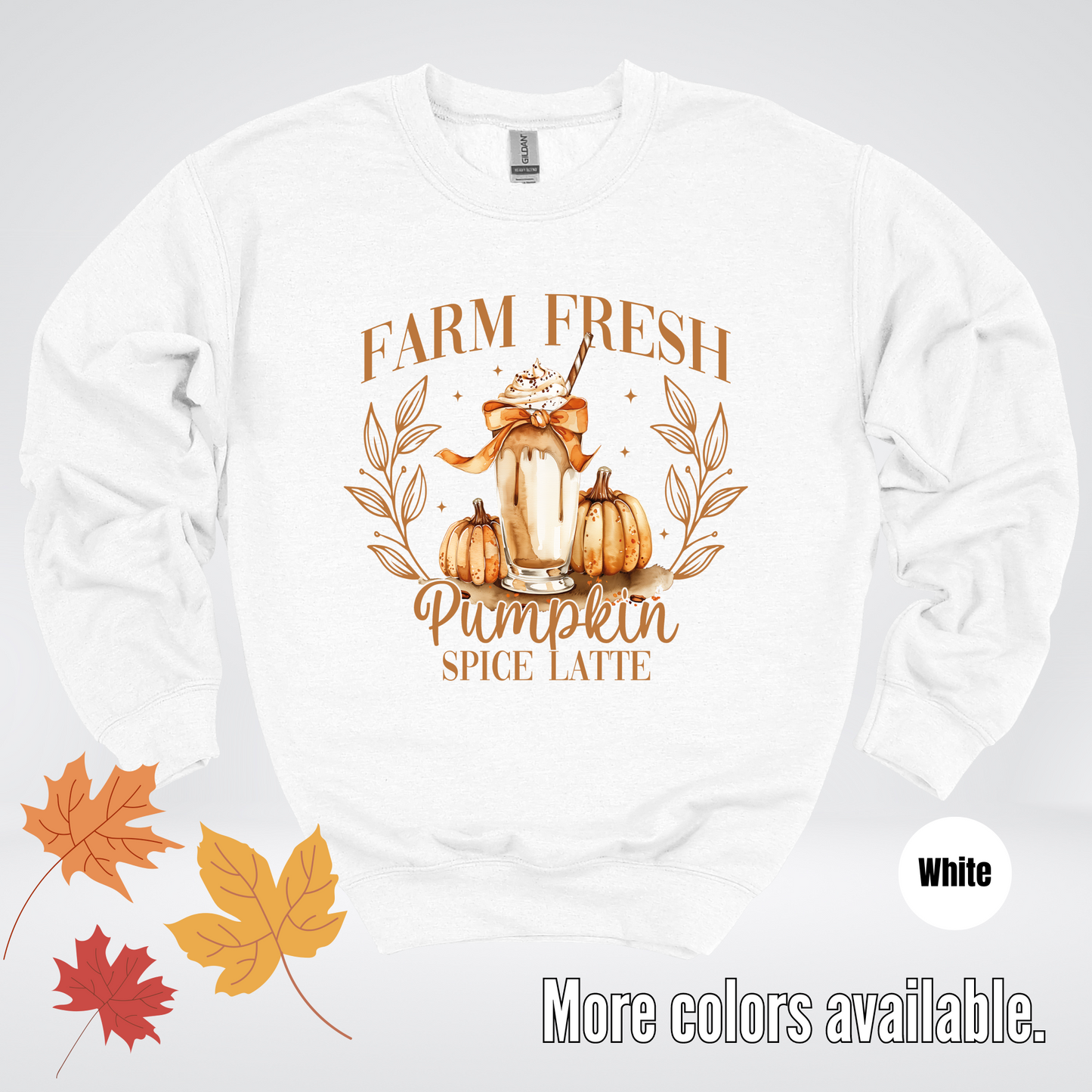 Farm Fresh Pumpkin Spice Latte Crewneck Sweatshirt