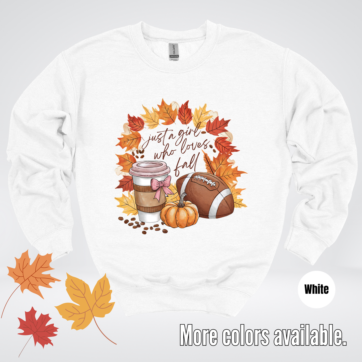 Just A Girl Who Loves Fall Crewneck Sweatshirt