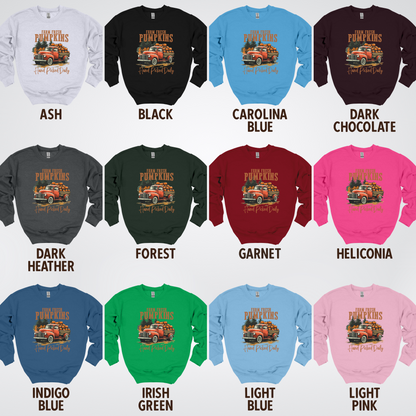 Farm Fresh Pumpkins Hand Picked Daily Crewneck Sweatshirt