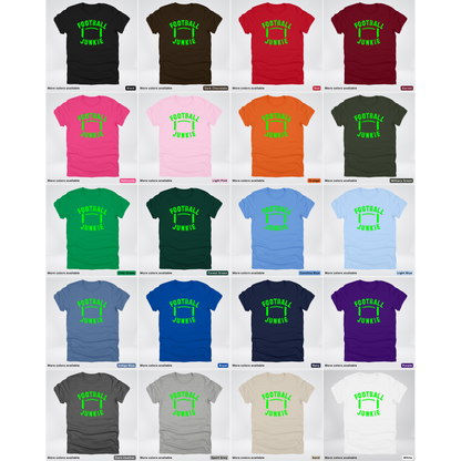 Football Junkie – Green Design - T-Shirt