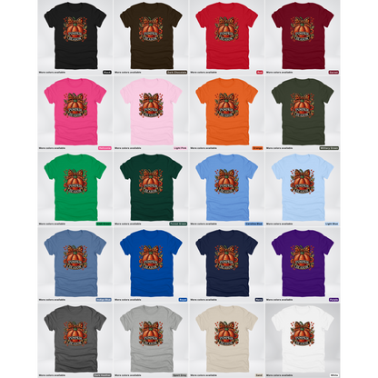 Pumpkin Season Leopard Print Bow Fall Autumn  - T-Shirts