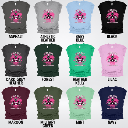 Pink Out Football Tackle Breast Cancer Awareness T-Shirt