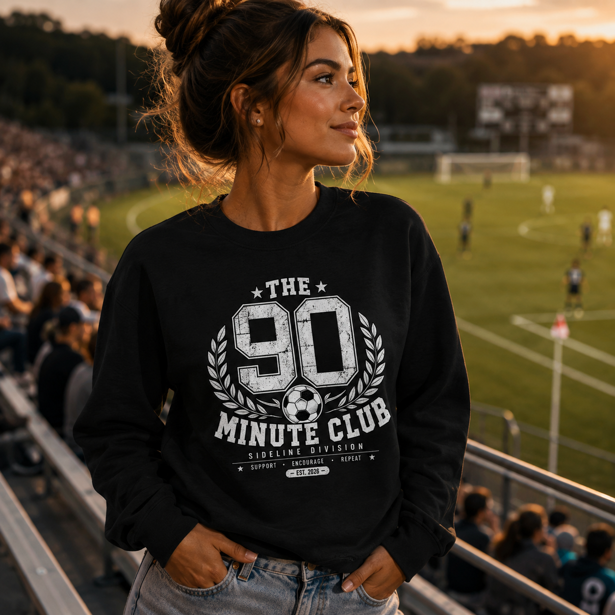 The 90 Minute Club Side Line Division Crewneck Sweatshirt