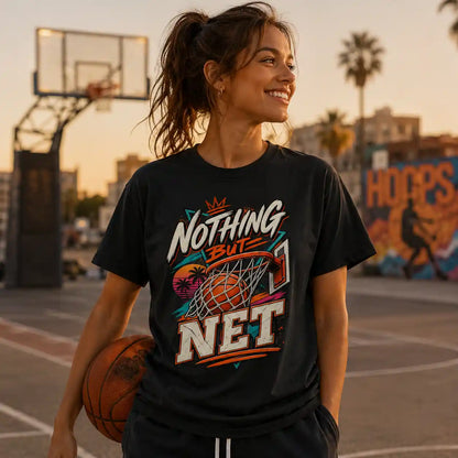 Nothing But Net – Retro Basketball T-Shirt