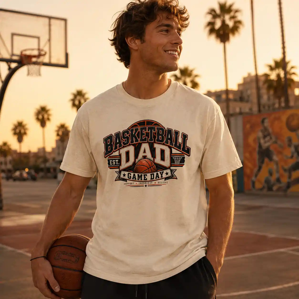 Basketball Dad – Game Day T-Shirt