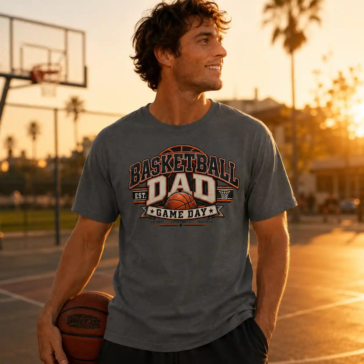 Basketball Dad – Game Day T-Shirt