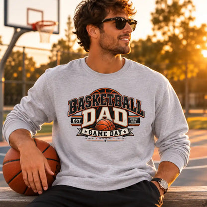 Basketball Dad – Game Day Crewneck Sweatshirt