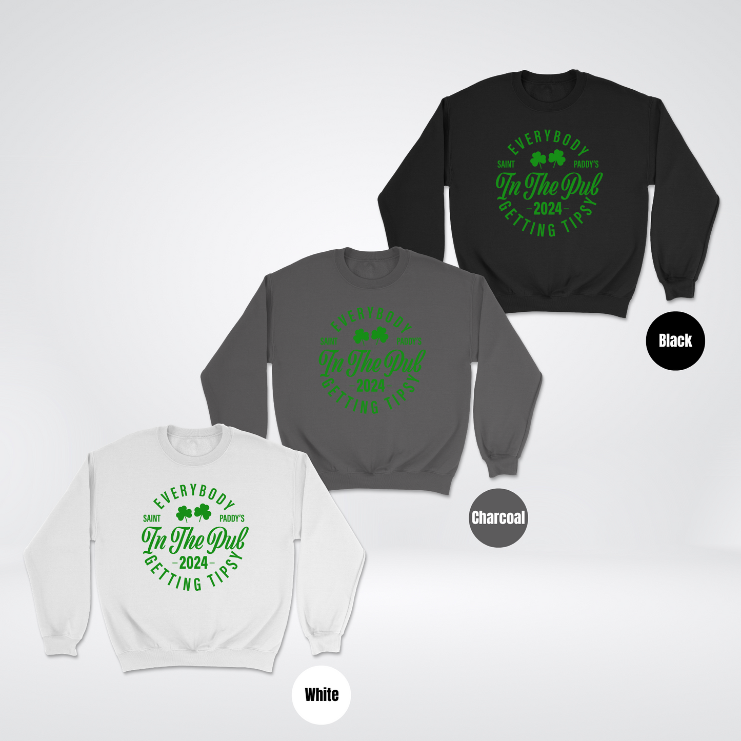 Getting Tipsy St. Patrick's Day Heavyweight Unisex Crewneck