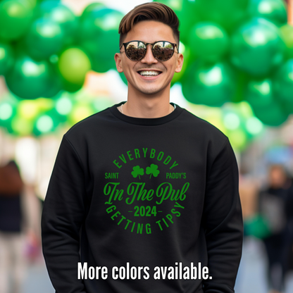 Getting Tipsy St. Patrick's Day Heavyweight Unisex Crewneck