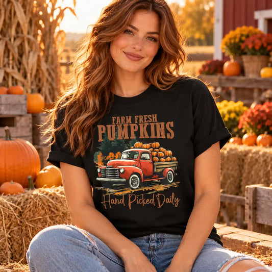 Farm Fresh Pumpkins Hand Picked Daily T-Shirt