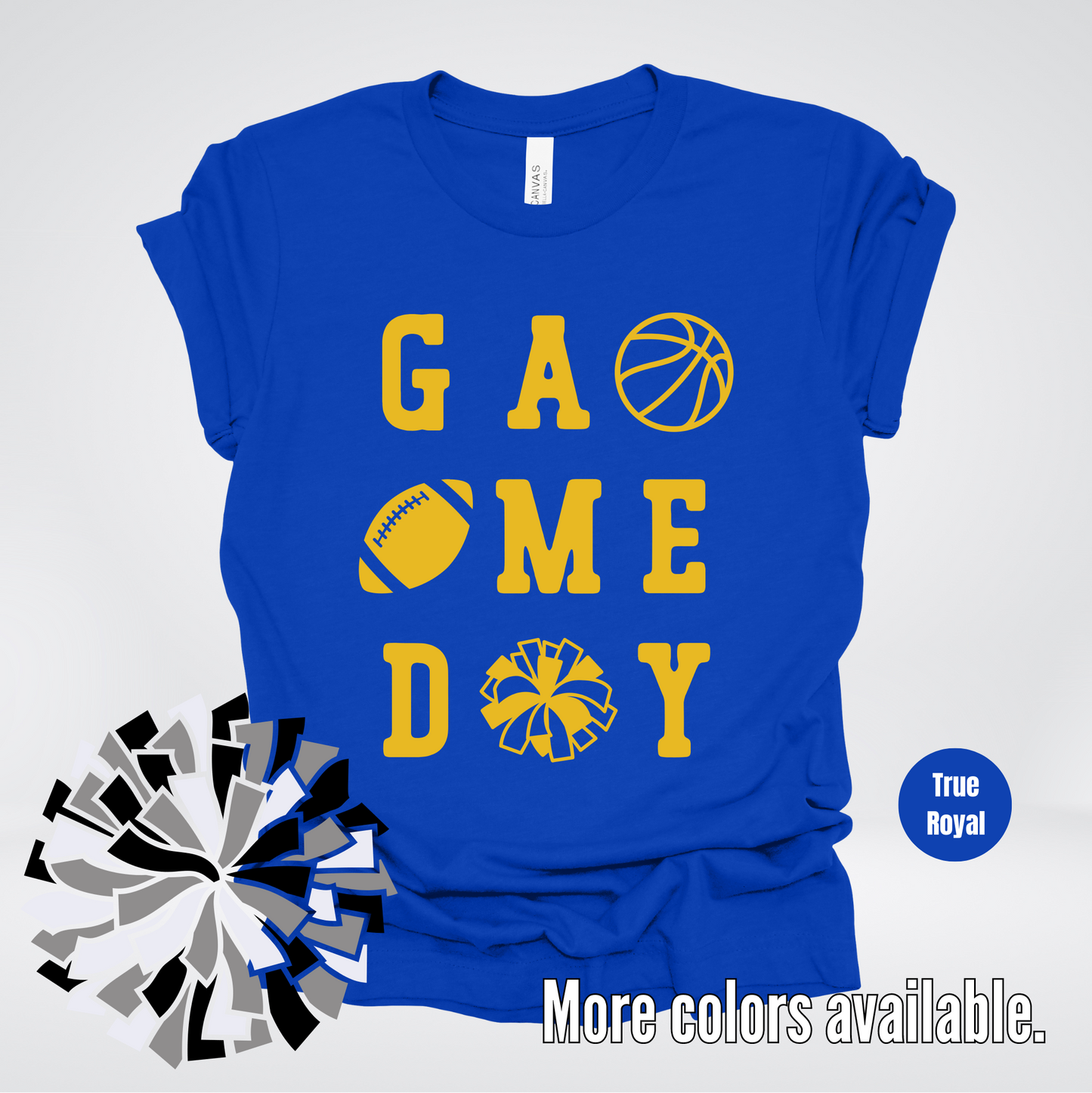 Game Day – Gold Design - Basketball Football Cheer T-Shirt