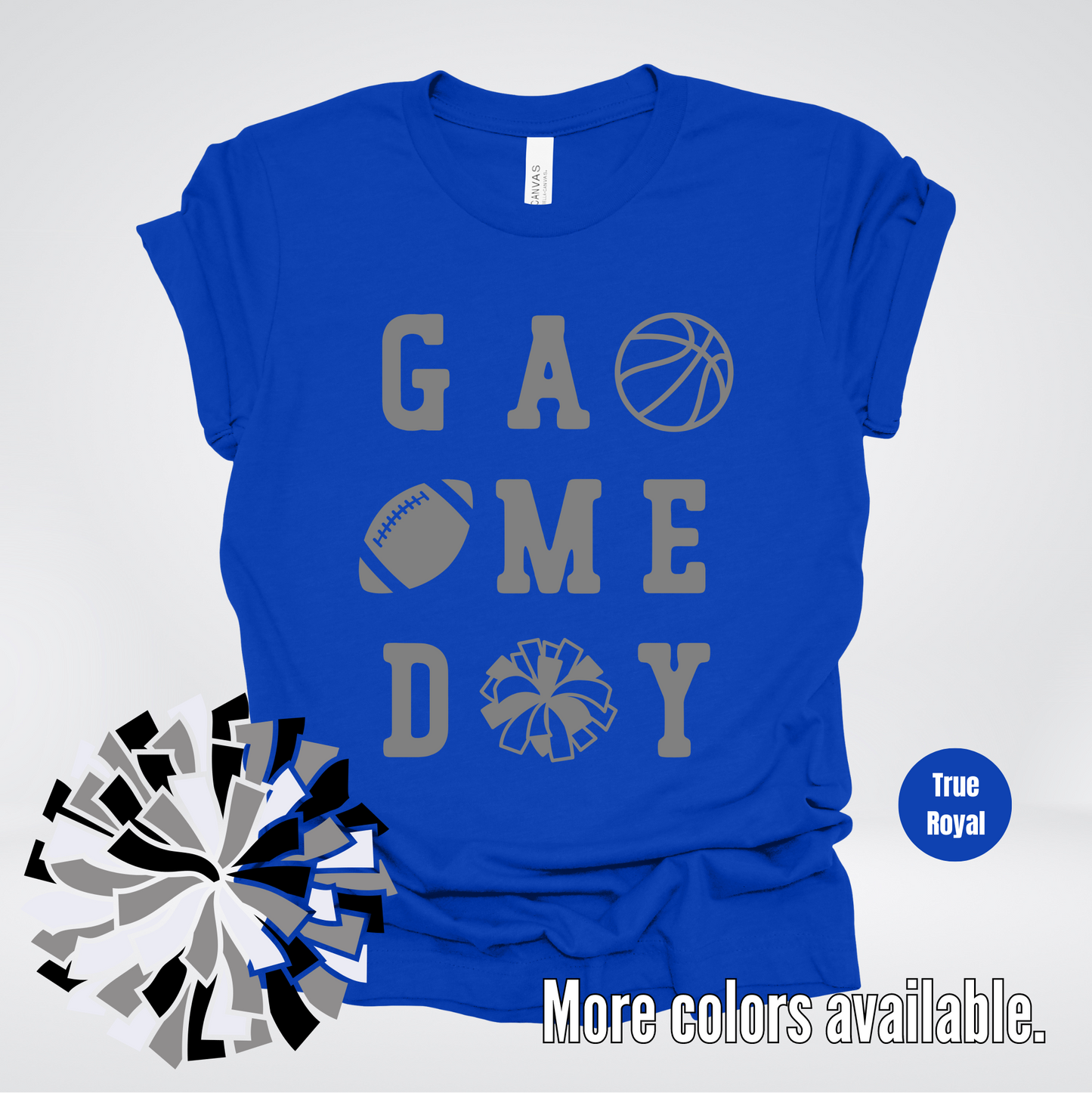 Game Day – Gray Design - Basketball Football Cheer T-Shirt