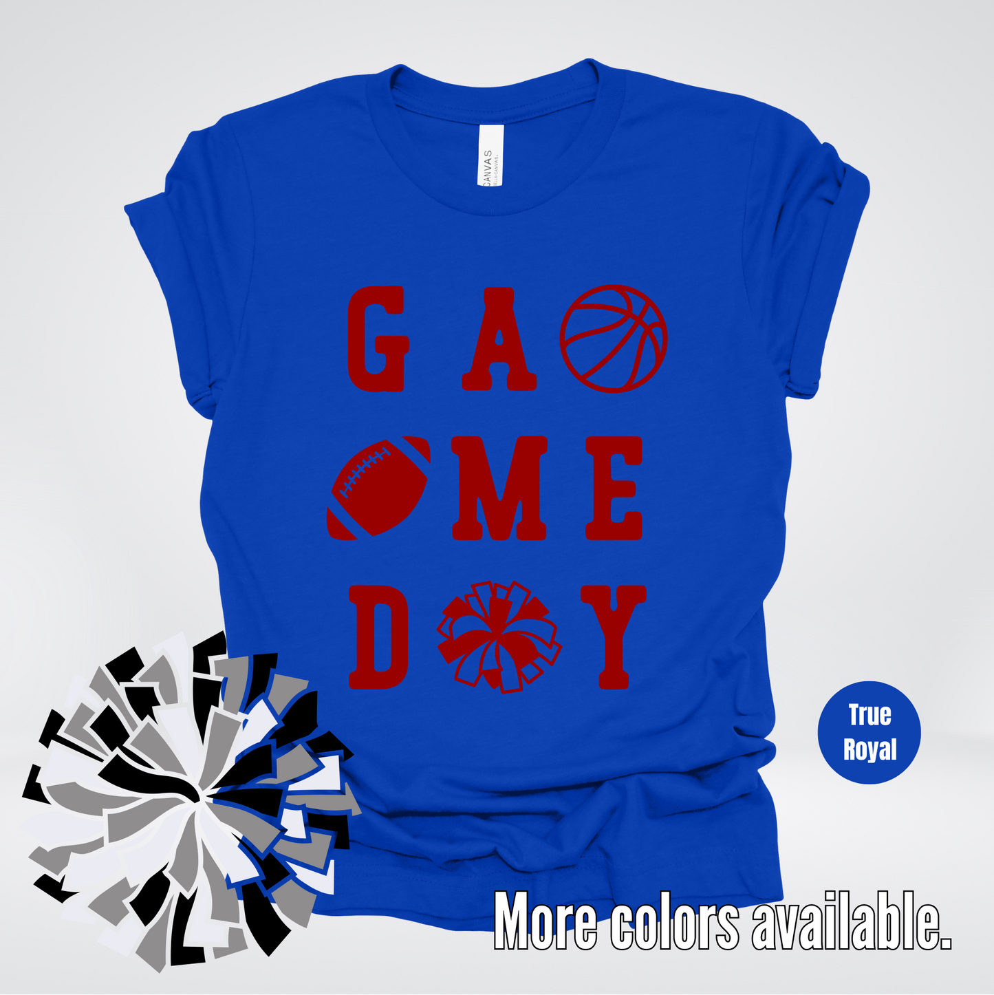 Game Day – Maroon Design - Basketball Football Cheer T-Shirt