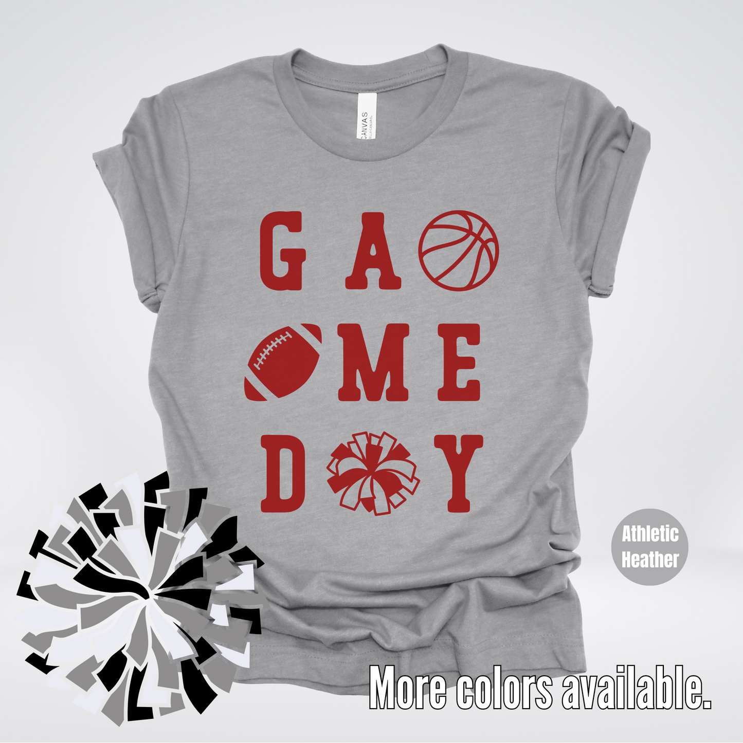 Game Day – Maroon Design - Basketball Football Cheer T-Shirt