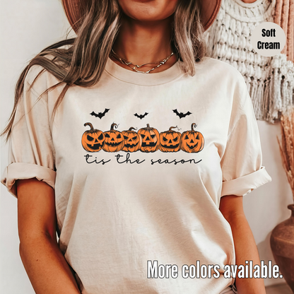 Tis The Season Pumpkins And Bats T-Shirt